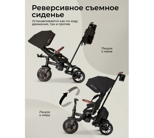 Велосипед складной трехколесный Qplay T70 Comfo Max Black