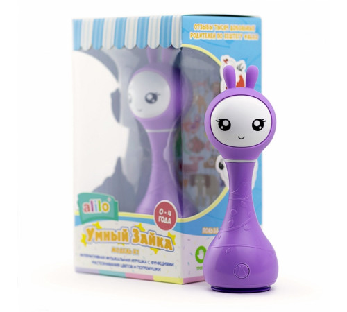 Музыкальная игрушка Зайка alilo R1 фиолетовый