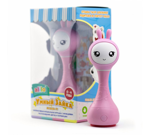 Музыкальная игрушка Зайка alilo R1 розовый