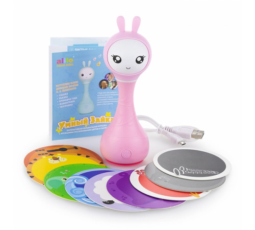 Музыкальная игрушка Зайка alilo R1 розовый