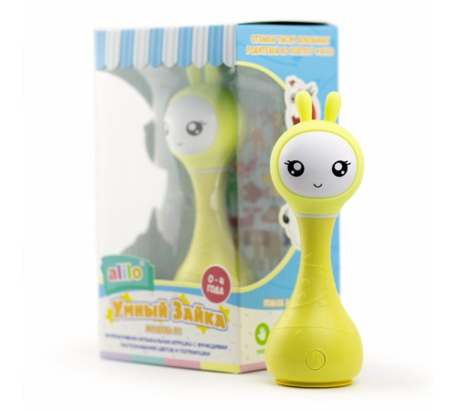 Музыкальная игрушка Зайка alilo R1 желтый