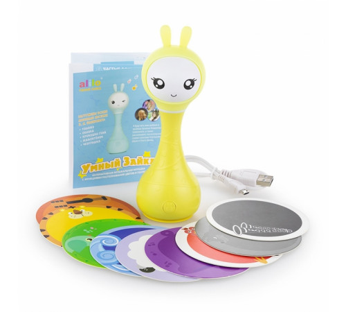 Музыкальная игрушка Зайка alilo R1 желтый
