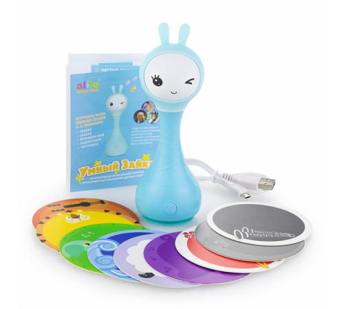 Музыкальная игрушка Зайка AliloR1,голубой