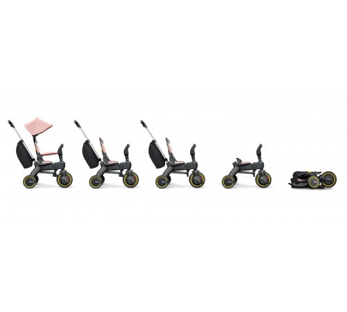 Детский складной трехколесный велосипед Doona Liki Trike S3, Blush Pink