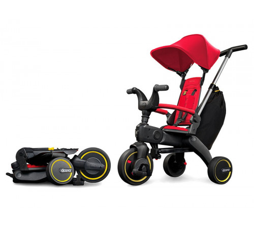 Детский складной трехколесный велосипед Doona Liki Trike S3, Flame Red