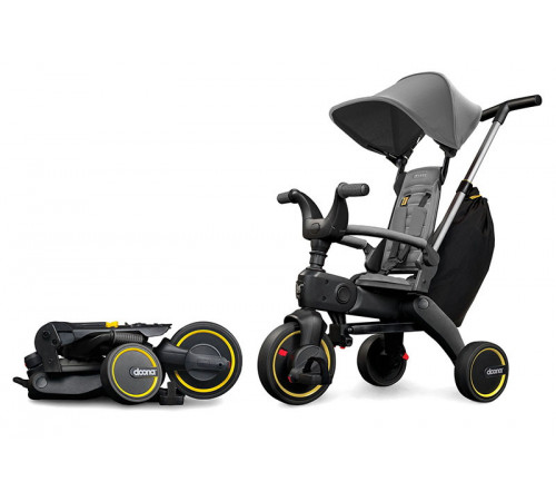 Детский складной трехколесный велосипед Doona Liki Trike S3, Grey Hound