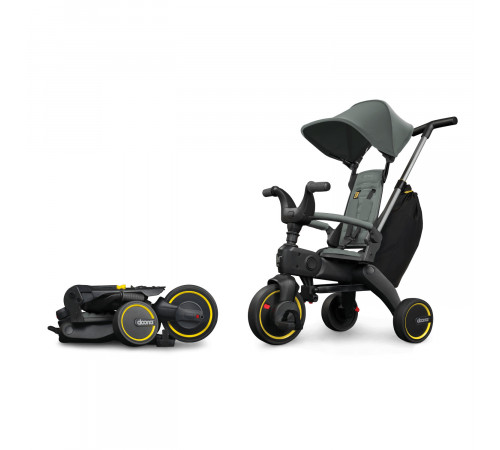 Детский складной трехколесный велосипед Doona Liki Trike S3, Slate Green