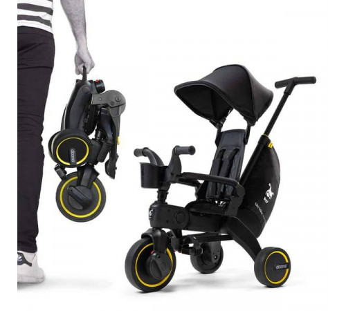 Детский складной трехколесный велосипед Doona Liki Trike S5, Limited Edition - Midnight