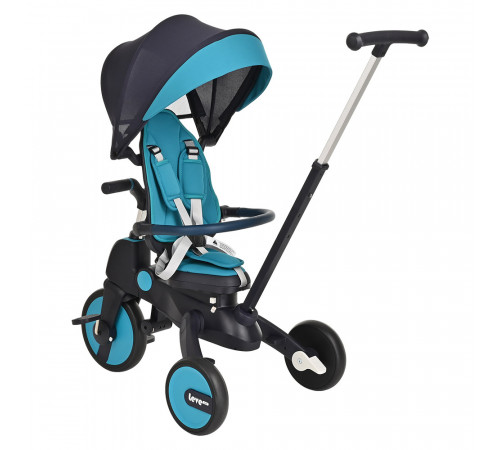 Детский складной трехколесный велосипед Pituso Leve Lux, Ice Blue
