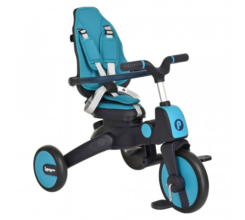 Детский складной трехколесный велосипед Pituso Leve Lux, Ice Blue