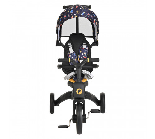 Детский складной трехколесный велосипед Pituso Leve Lux, Navy Black