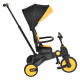 Детский складной трехколесный велосипед Pituso Leve Lux, Yellow Black