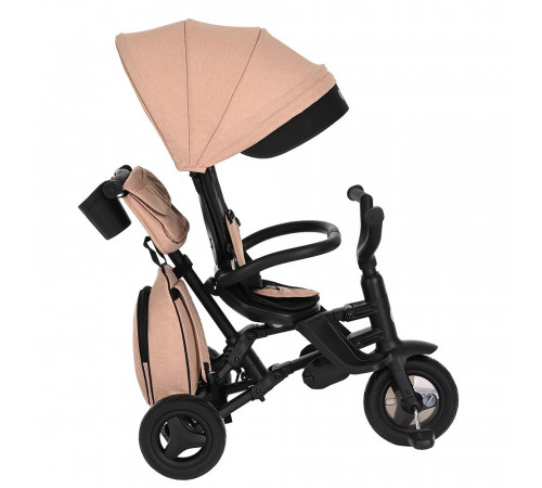 Детский складной трехколесный велосипед Qplay Nova Plus, Beige Black