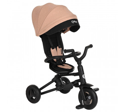 Детский складной трехколесный велосипед Qplay Nova Plus, Beige Black