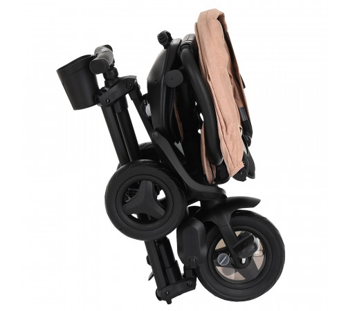 Детский складной трехколесный велосипед Qplay Nova Plus, Beige Black