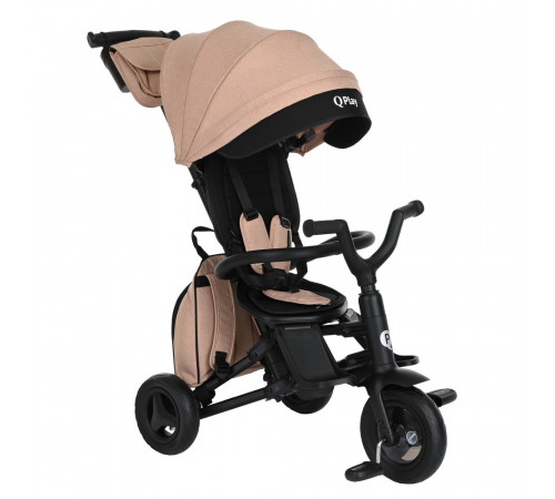 Детский складной трехколесный велосипед Qplay Nova Plus, Beige Black