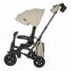 Детский складной трехколесный велосипед Qplay Nova Plus Carbon fiber Beige