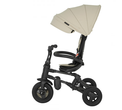 Детский складной трехколесный велосипед Qplay Nova Plus Carbon fiber Beige
