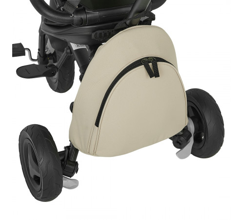 Детский складной трехколесный велосипед Qplay Nova Plus Carbon fiber Beige