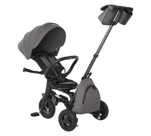 Детский складной трехколесный велосипед Qplay Nova Plus Carbon fiber Dark Grey