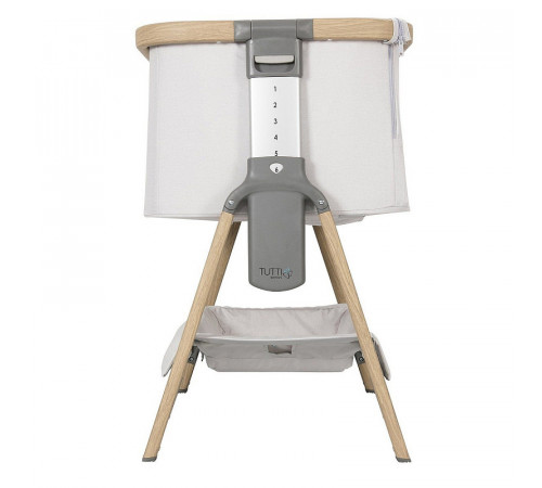 Колыбель Tutti Bambini CoZee c колёсами, Oak and Charcoal