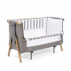 Кровать-трансформер приставная Tutti Bambini CoZee XL, Oak and Charcoal