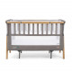 Кровать-трансформер приставная Tutti Bambini CoZee XL, Oak and Charcoal