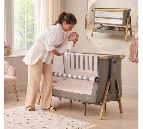 Кровать-трансформер приставная Tutti Bambini CoZee XL, Oak and Charcoal