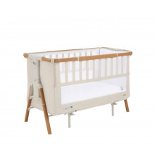 Кровать-трансформер приставная Tutti Bambini CoZee XL, Scandinavian Walnut and Ecru