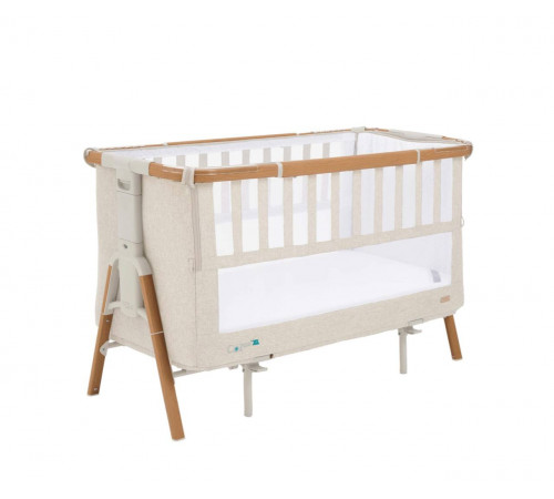 Кровать-трансформер приставная Tutti Bambini CoZee XL, Scandinavian Walnut and Ecru