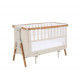Кровать-трансформер приставная Tutti Bambini CoZee XL, Scandinavian Walnut and Ecru