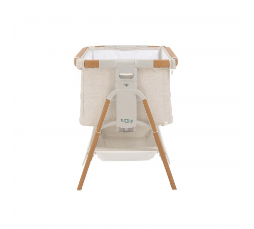 Кровать-трансформер приставная Tutti Bambini CoZee XL, Scandinavian Walnut and Ecru