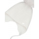Шапка зимняя НаследникЪ Выжанова с меховым помпоном, экрю (р. 40-42)