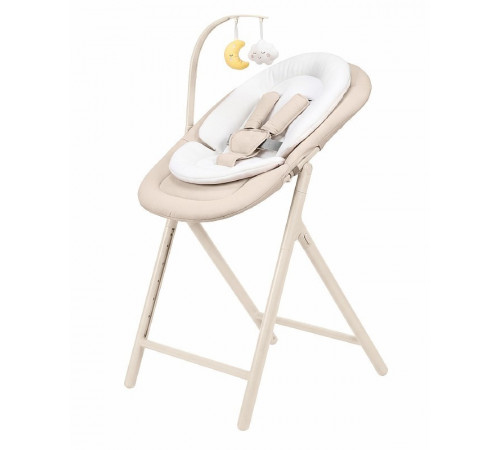 Стульчик для кормления Carrello Tenero CRL-9507, Olympus Beige Wooden (Бежевый с рамой под дерево)