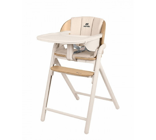 Стульчик для кормления Carrello Tenero CRL-9507, Olympus Beige Wooden (Бежевый с рамой под дерево)