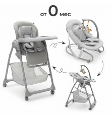 Стульчик для кормления Agex Seat’n Sleep, Light Grey