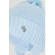 Шапка вязаная с декором 215.2.26