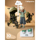 Трехколесный детский велосипед QPlay Rider Max, Olive Green (Oxford/Matte Green)