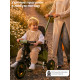 Трехколесный детский велосипед QPlay Rider Max, Olive Green (Oxford/Matte Green)