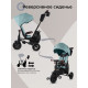 Трехколесный детский велосипед Qplay S702 Sprinter S Max Mint (Lux/Black) (Мятный)