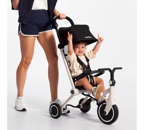 Детский складной трехколесный велосипед SmarTrike Wonder Moonlight off white (Лунный белый)