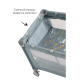Манеж-кровать Carrello Piccolo Plus CRL-11501/2, Ash Grey