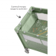 Манеж-кровать Carrello Piccolo Plus CRL-11501/2, Mint Green